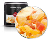 1 x 3kg Mezcla de frutas exóticas Trozos de frutas confitadas Papaya Mango Sandía Piña Coco Manzana Plátano Bajo en grasa Bajo en sal Vegetariano Sin gluten Sin lactosa Productos deshidratados My Store 4 X 80G en caja de membrana pequeña (320G)