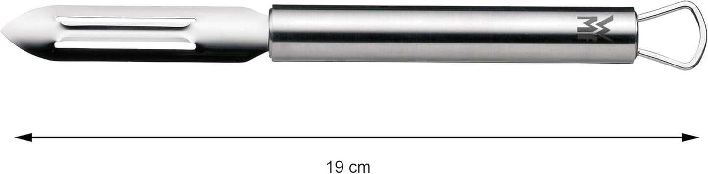 Pelador WMF Profi plus 19 cm, pelador de verduras, acero inoxidable Cromargan Peeler Naty Shop