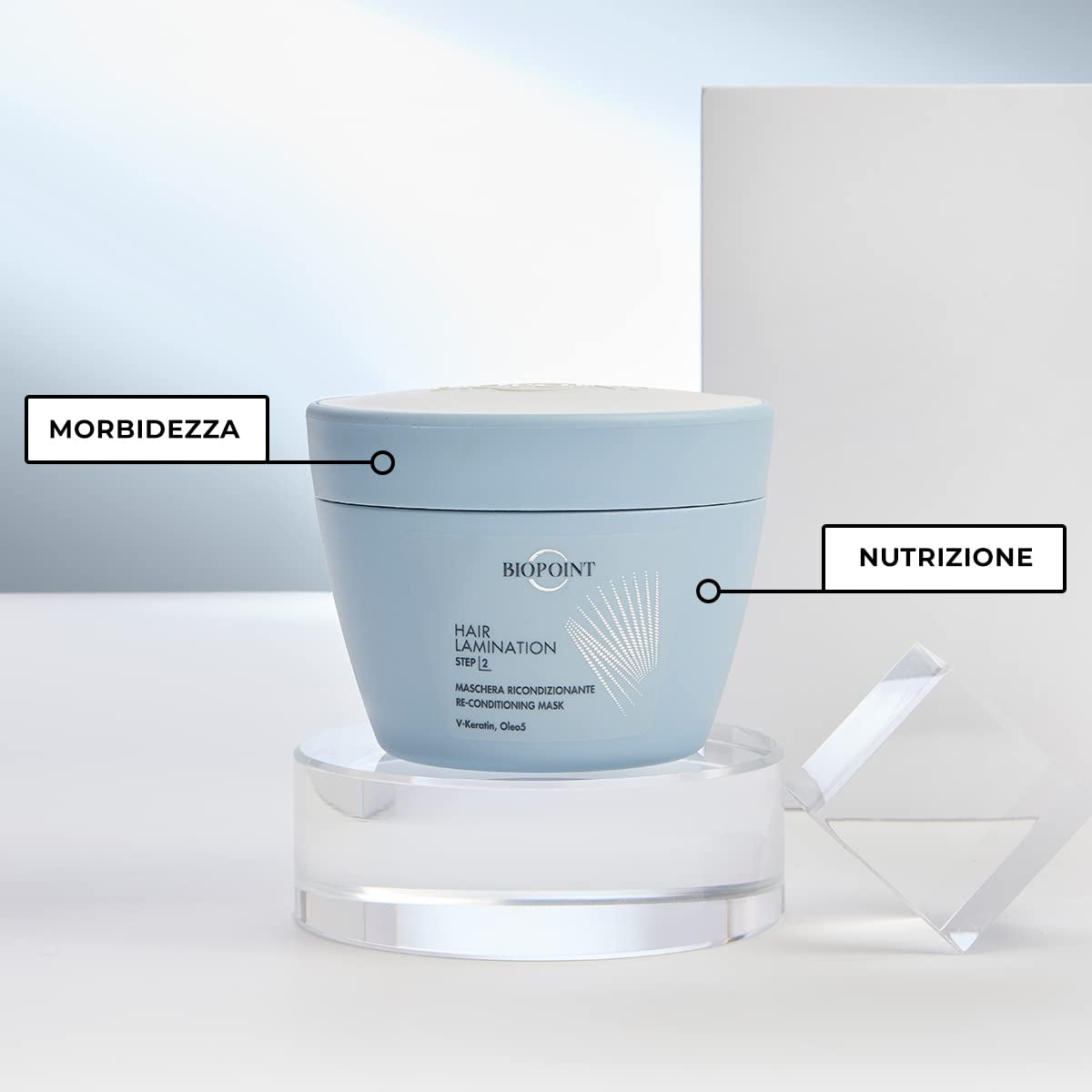 Laminación Capilar Paso 2, Mascarilla Reparadora 200 ml, 6.7 Fl Oz Mascarilla Capilar Made in Italy Naty Shop