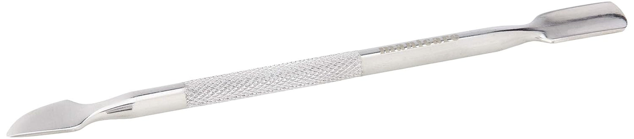 Empujador de cutículas y limpiador de uñas, herramienta profesional de manicura/pedicura, acero inoxidable de doble cabeza, perfecto para cutículas demasiado crecidas, limpia debajo/alrededor de las uñas, elimina el esmalte de uñas