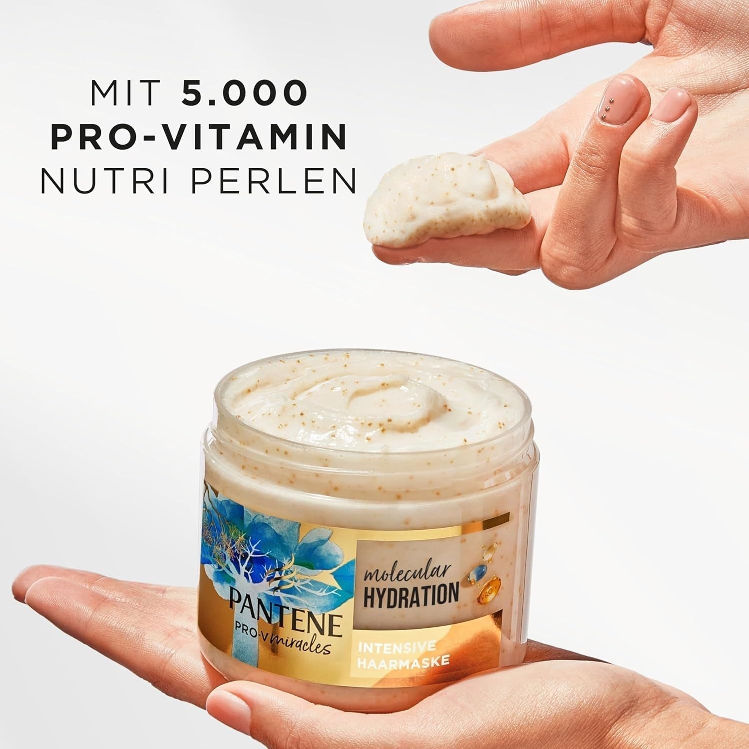 Pantene Pro-V Mascarilla capilar intensiva Hidratación Profunda con biotina 300ml. Pro-V Miracles cuidado intensivo para cabello seco. Cabello más suave después de la primera aplicación. Apto para uso diario Naty Shop Mascarilla Capilar