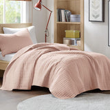 Comfort Spaces Kienna Juego de edredón de lujo con doble puntada, manta de verano, ropa de cama ligera y suave para todo el año, funda de almohada a juego, manta blanca tamaño king (264,2 x 228,6 cm) Naty Shop Red Twin/Twin Xl (66 "X 90") Edredones y edredones