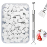 Nagelkunst Schwammpinsel,100 Stück Nail Art Schwämme Mit Metallgreifer,Nagels Zubehör Sponge,Nagel Pinsel,Maniküre Zubehör Für Nägel,Um Eine Varaudzen Von Gradient Nail Art Patterns Zu Ersetlen