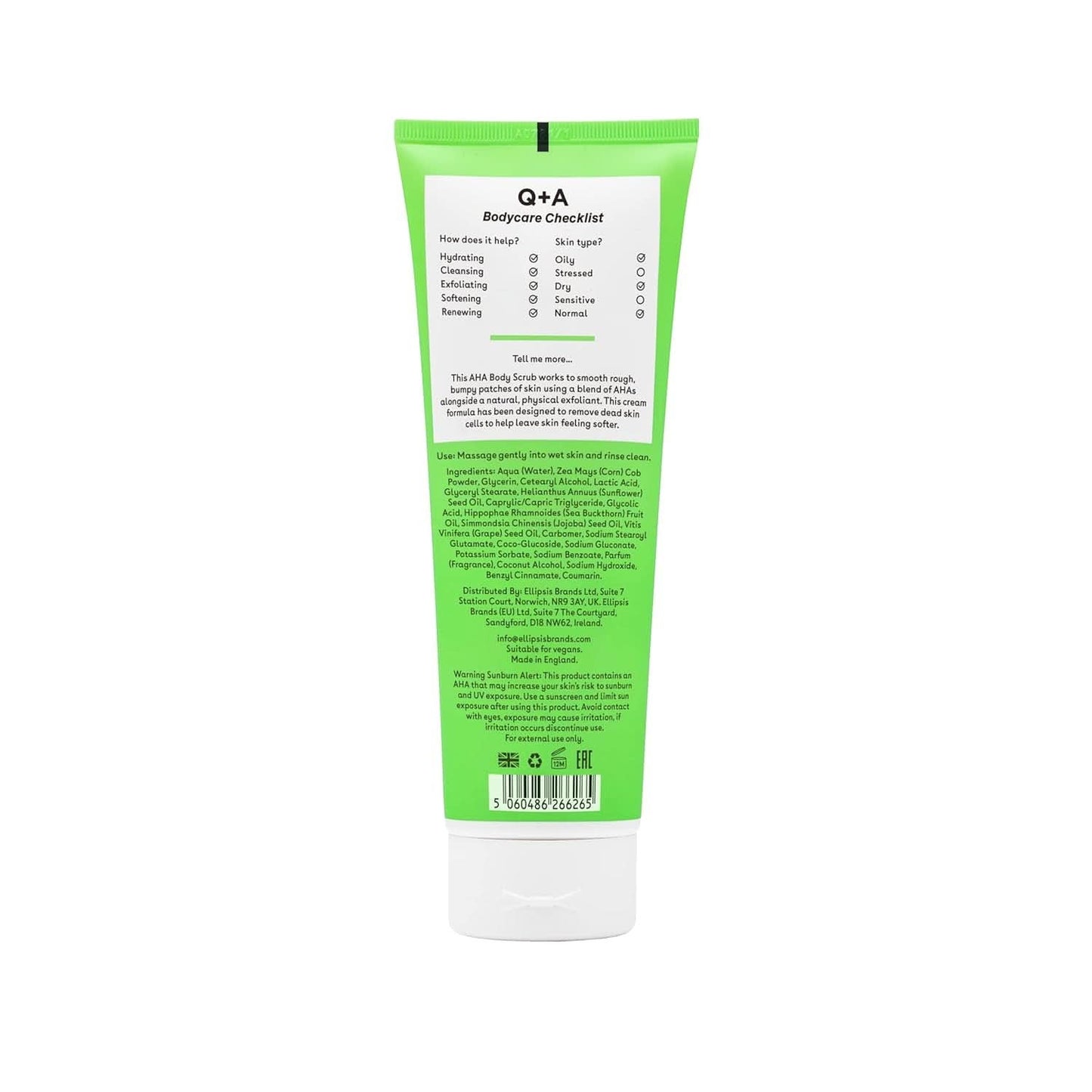 Exfoliante corporal exfoliante AHA, 250 ml Cosmética y Belleza Naty Shop