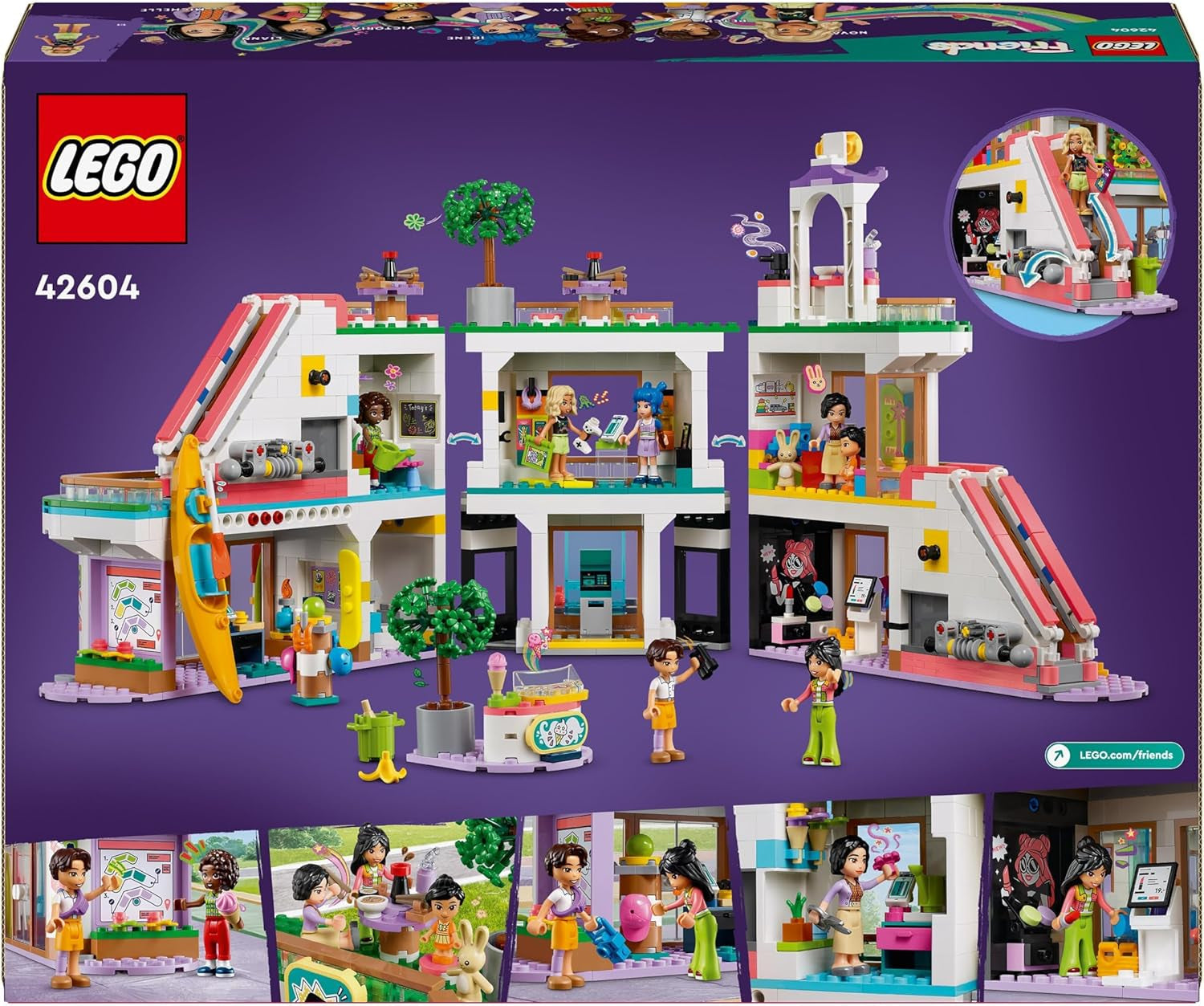 LEGO Store Friends Heartlake City Casa de muñecas de juguete para niñas y niños Juego de figuras que promueve el desarrollo socioemocional Regalo para niños de 8 años 42604 Juegos de construcción Besuche den LEGO-Store