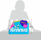 Papel higiénico Renova Skincare, 3 capas, blanco, 24 rollos