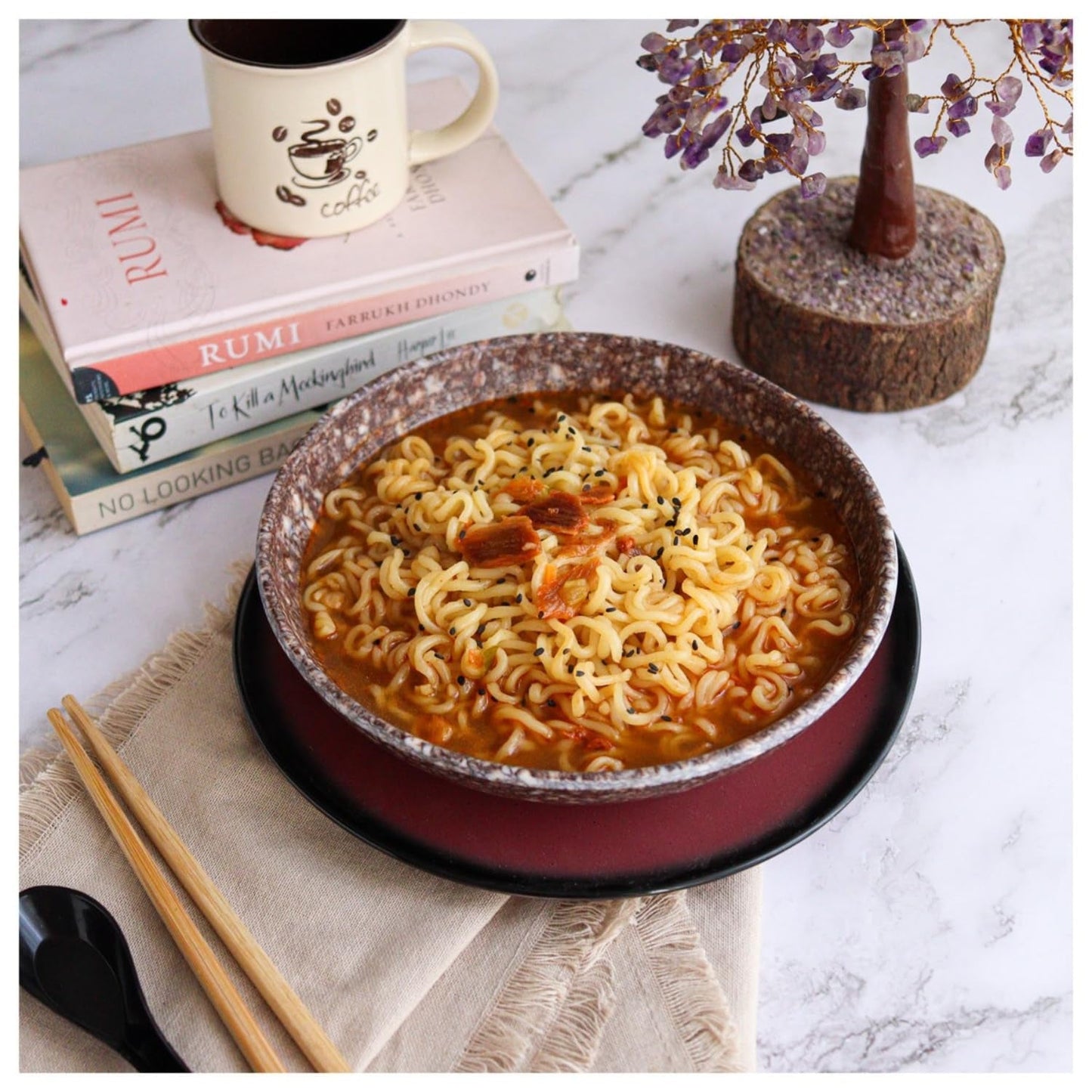 NONGSHIM - Fideos instantáneos picantes rojos Shin - 6 X 120 GR - Paquete múltiple