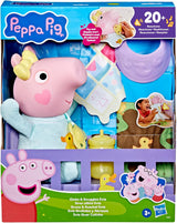 Peppa Pig Muñeca Interactiva Evie de 28 cm con 20 sonidos y muchas funciones, set de juguetes para niños a partir de 3 años