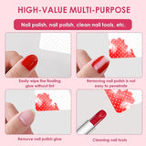 330 Stück Fusselfrei Nägel Wattepads, Fusselfreie Nageltücher, Nagel Wischtücher Wattepads, Nagelleck Entfernen Für Cleaner Gelnägel Nail Wipes Pads (blanco)