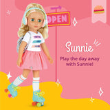 Glitter Girls - Muñecas Sunnie - Muñeca Articulada Sunnie 36cm - Pelo Rubio y Ojos Verdes - Juguete para 3 años en adelante