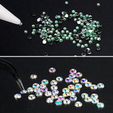 4600 Stück Strasssteine ​​​​Für Nägel, Nagel Glitzersteine ​​​​3 Verschiedene Stil Flache Nail Gems Nägel Steine ​​​​Klein Nagel Steinchen Mit Pinzette Und Strass Picker Dotting Pen para Nägel/Kleidung/Handwerk