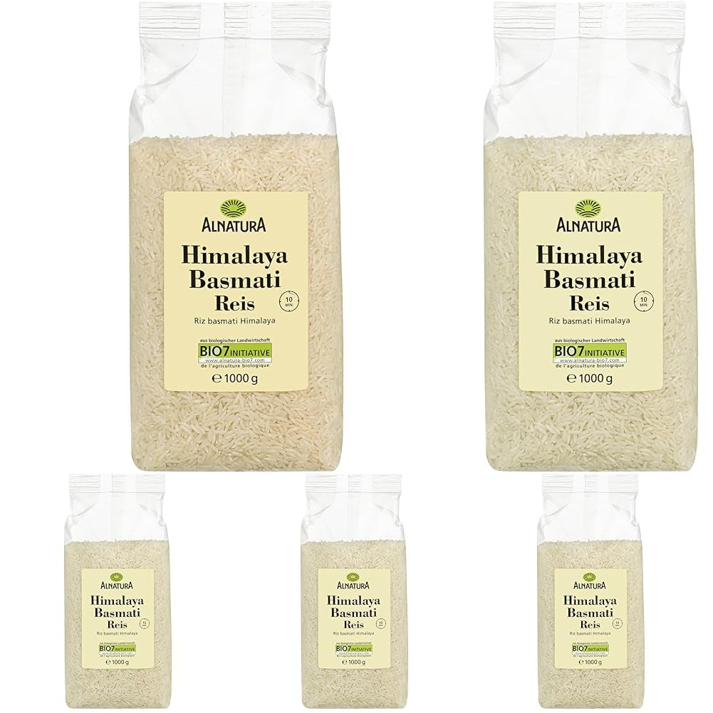 Arroz basmati blanco del Himalaya ecológico, 1 kg