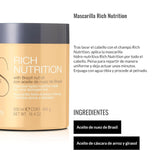 Mascarilla capilar hidratante - Nutrición rica - 500 ml - cabello seco y dañado - con aceite de nuez de Brasil - nutre y aporta hidratación intensa al cabello, repara Naty Shop Hair Mask