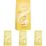 Bolas de tarta de queso y chocolate Lindt LINDOR | Bolsa de 137g | Chocolate con leche con relleno de tarta de queso que se derrite en la boca | Regalo de chocolate | Regalo de chocolate | LINDOR 75 Años (Pack de 4)