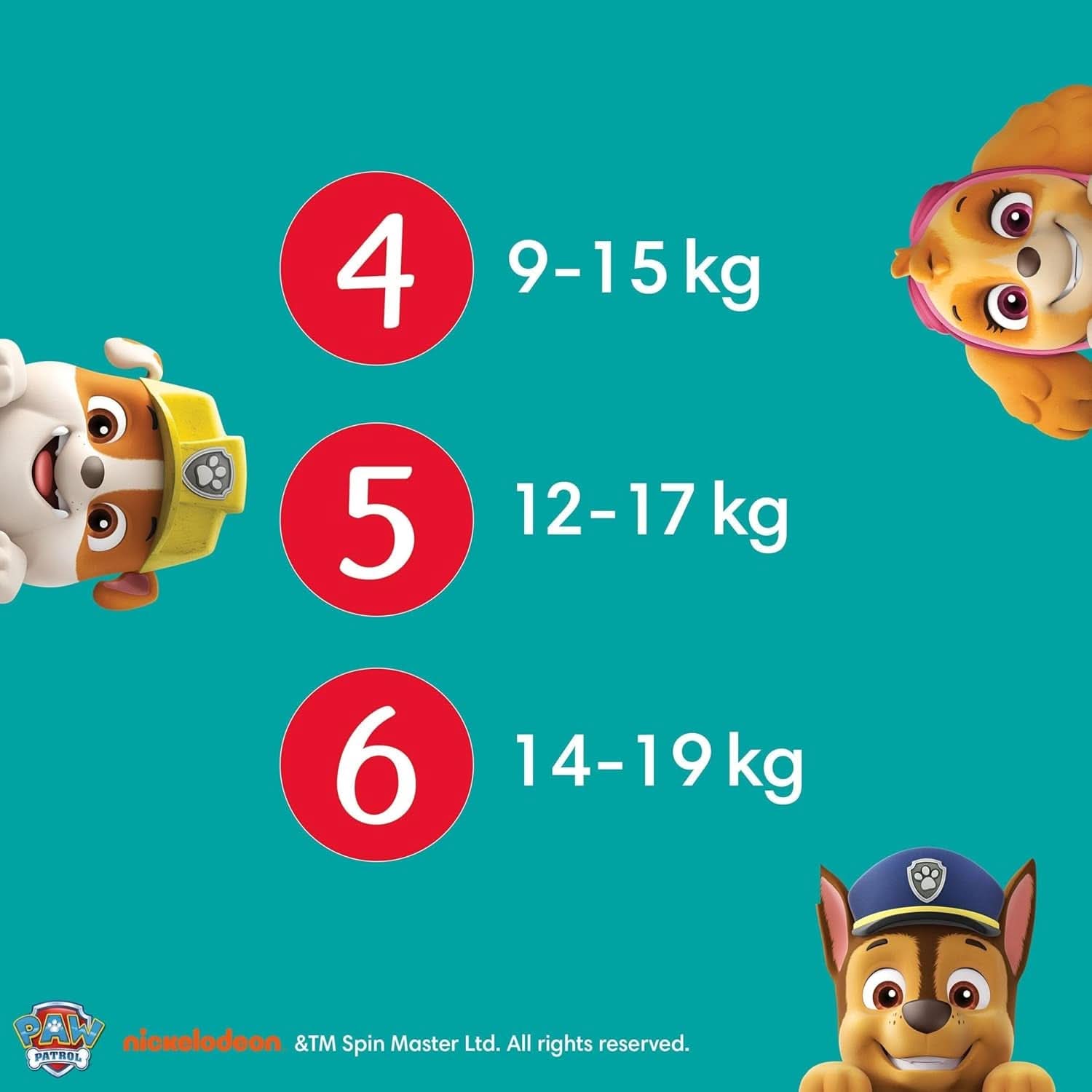 Pañales Pampers Paw Patrol Pants talla 5 (12-17Kg) Baby-Dry, Junior con bolsillo Stop and Protect, CAJA MENSUAL, 160 pañales Naty Shop