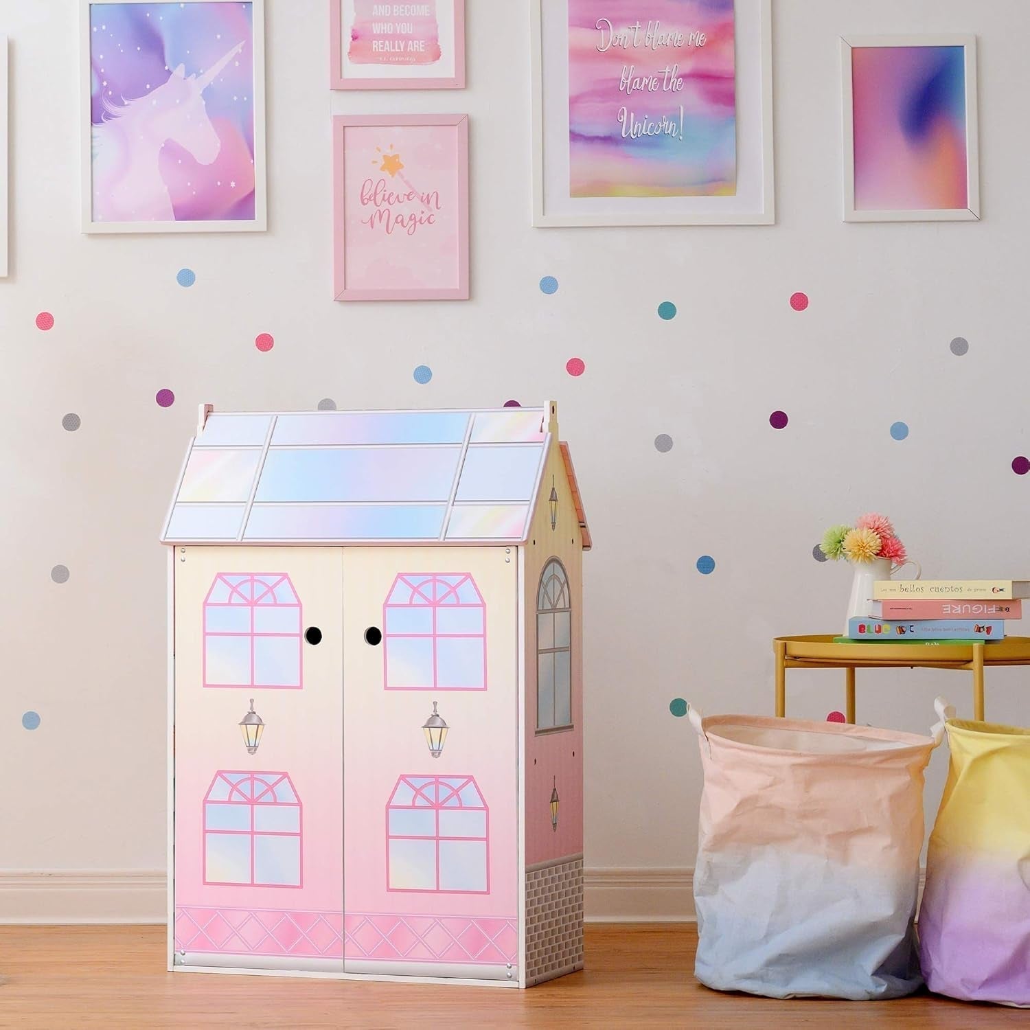 Olivias Little World Glasshouse Kids Casa de muñecas de 12" y 10 accesorios para muñecas 3,5" Multi Td-12518D Casas de muñecas Naty Shop