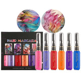 Tinte para el cabello instantáneo, 6 colores, máscara temporal para el cabello para niñas y mujeres, tiza para el cabello lavable, máscara para el cabello con arcoíris, tinte para el cabello para carnaval, Halloween, fiesta de cosplay, cumpleaños (A) Naty Shop Tinte para el cabello A 90 ml (1 paquete)