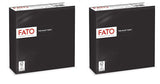 , Servilletas de papel desechables, ideales para almuerzos informales y buffets, paquete de 50 servilletas, tamaño 33X33, 4 capas, 2 capas, negro, certificado Fsc (paquete de 2)
