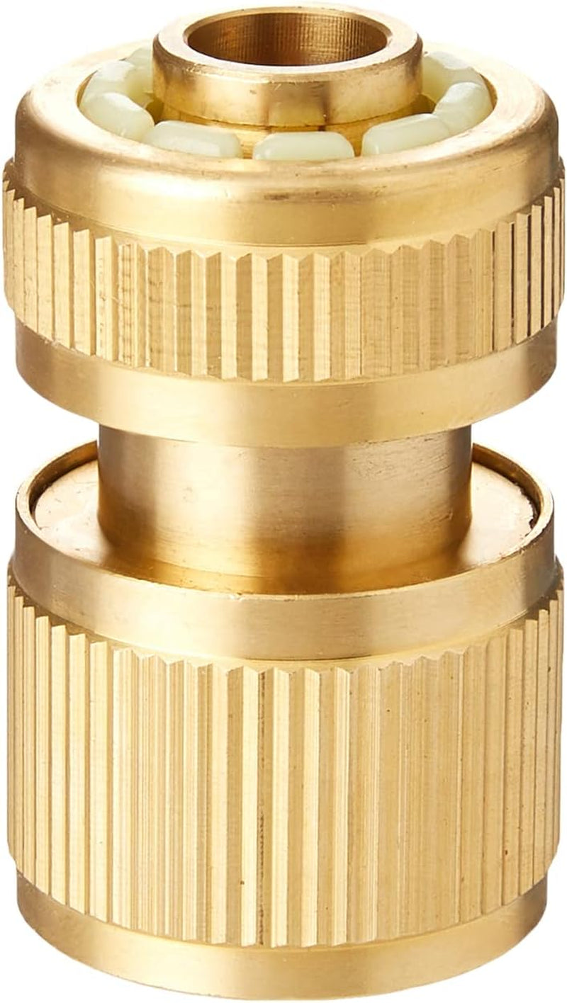 Silverline 196506 Acoplamiento rápido de latón con tope de agua, rosca interna de 1/2"