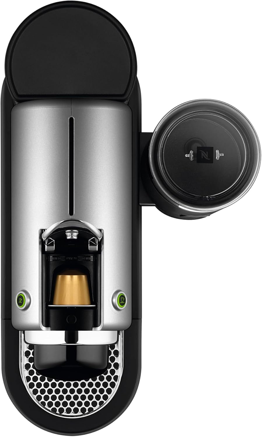 Cafetera espresso con cápsulas Nespresso XN761B Citiz&Milk | Modo de espera automático | 1260 vatios | Capacidad del depósito de agua: 1 l | Presión de la bomba: 19 bares | Plata