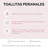 Lab - Toallitas Perianales, Toallitas limpiadoras húmedas para la higiene perianal, Provitamina B5, hidratantes, hipoalergénicas, sin parabenos ni alcohol, dermatológicamente probadas - 15 piezas