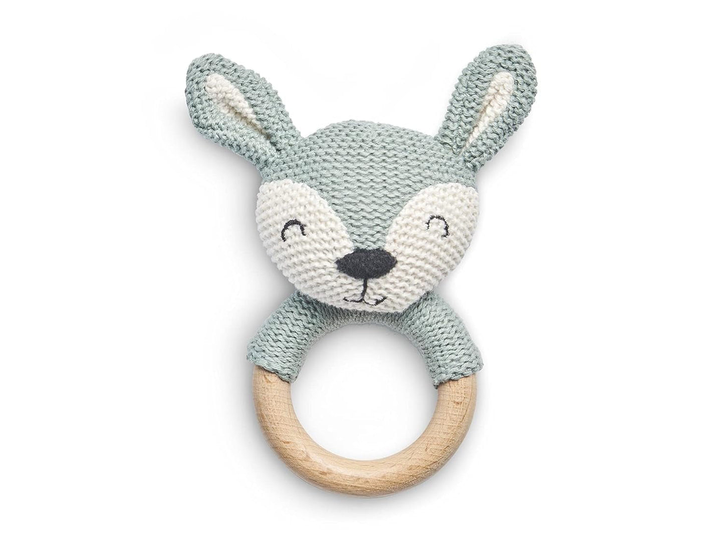 Jollein 101-001-67008 Mordedor de caucho natural Galleta osito de peluche