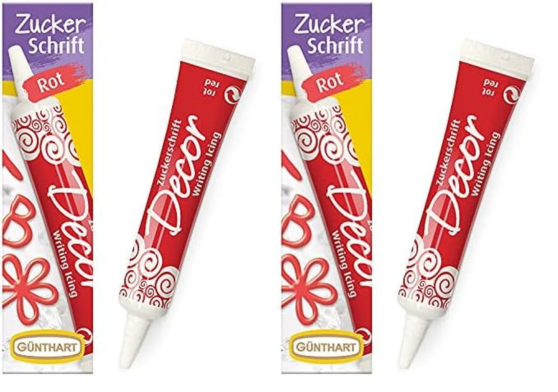 Günthart Backdecor 25 g Azúcar con letras ORO Para todos los postres en color dorado Hecho de azúcar para letras y diseños bonitos, 1 paquete (25 g)