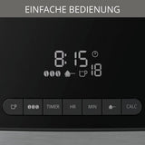 Máquina de café espresso Krups KM8328 Moler con molinillo | Temporizador de 24 horas | Contenedor de cereales 180 g | Capacidad 1,25 l para hasta 15 tazas de café | Función de apagado automático | 3 configuraciones de molienda | Negro