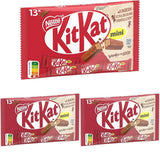 Nestlé Mini barras de chocolate, barras de oblea crujientes de chocolate con leche, paquete de 3 (1 x 217 g)