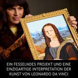 LEGO Art Mona Lisa, Set para adultos, Pintura de Leonardo Da Vinci para colgar, Actividad creativa para hombres y mujeres, Regalo para amantes del arte, Arte del Renacimiento italiano 31213 Juegos de construcción Besuche den LEGO-Store