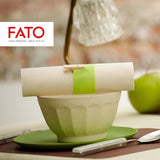 Fato - Servilletas de Papel Desechables Naturales de 4 Pliegues, Ecológicas, Paquete de 40, Tamaño 38X38, 2 Capas, Papel 100% Reciclado