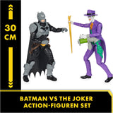 DC Batman Adventures Batman Vs the Joker Juego de figuras de acción, 30 cm - 2 figuras totalmente móviles con 12 engranajes para emocionantes juegos de rol, juguete para más de 4 niños Figuras de acción Naty Shop