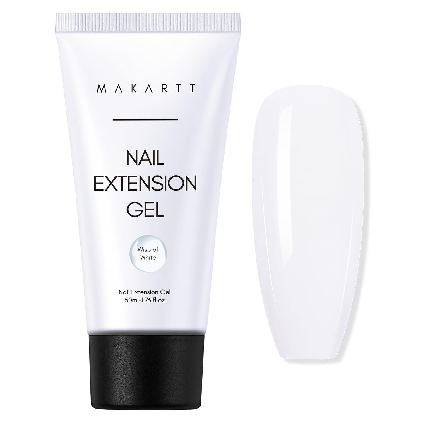 Makartt Poly Nail Extension Gel - 50 ML Extension Builder Acrylic Poly Nägel Aufbaugel Extender Gel Für Gelnägel Für Nagelverlängerung, Nagelstärkung, Nail Art Dekoration(Transparente)