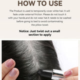 Barra de color para el cabello Color de cabello temporal Lápiz labial Tinte para el cabello, Lápiz labial temporal Tinte para el cabello Color blanco Cubierta para el cabello Barra de maquillaje DIY Tinte para el cabello Negro Marrón Tinte para el cabello Naty Shop