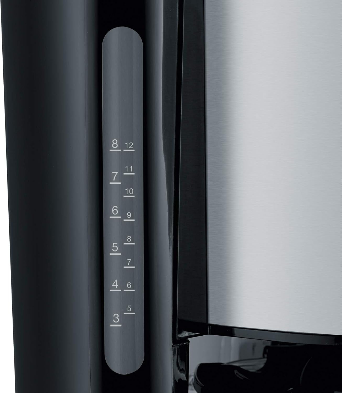 SEVERIN Cafetera espresso "TypeSwitch" con jarra térmica, AromaSwitch para elegir entre 2 perfiles de preparación, cafetera para hasta 10 tazas, 1000W, acero inoxidable cepillado-negro, KA 4845