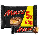 Mars barras de chocolate, caramelo, chocolate, 1 paquete de 5 barras (1 x 225 g)