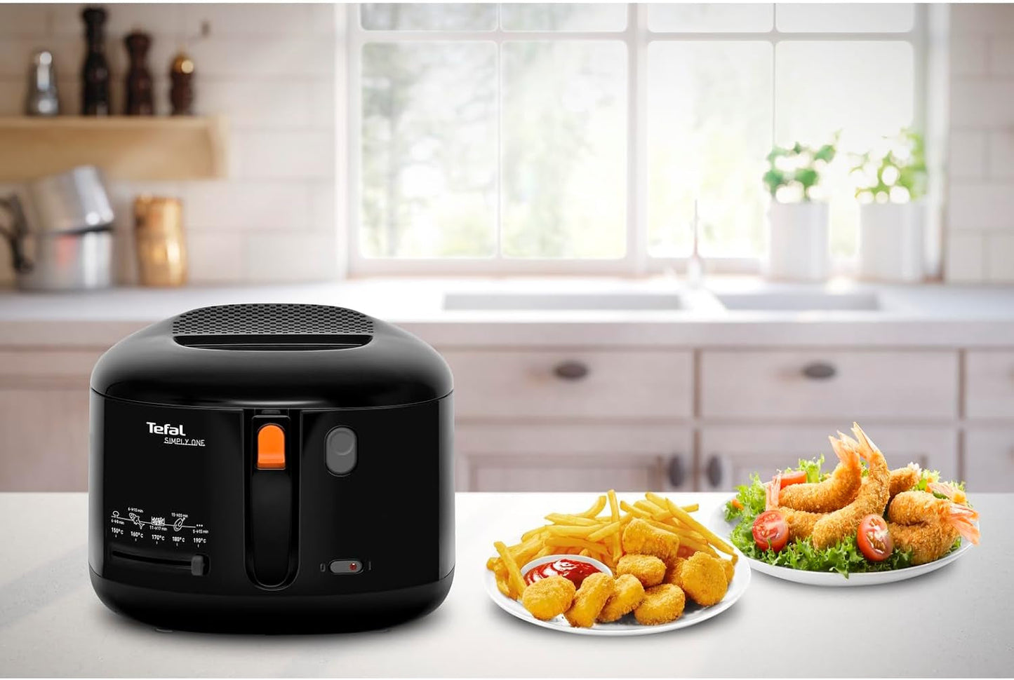 Freidora Eléctrica Tefal Simply One, capacidad XL para patatas fritas hasta 1,2 kg, exclusivo sistema de refrigeración de pared Electrodomésticos Naty Shop