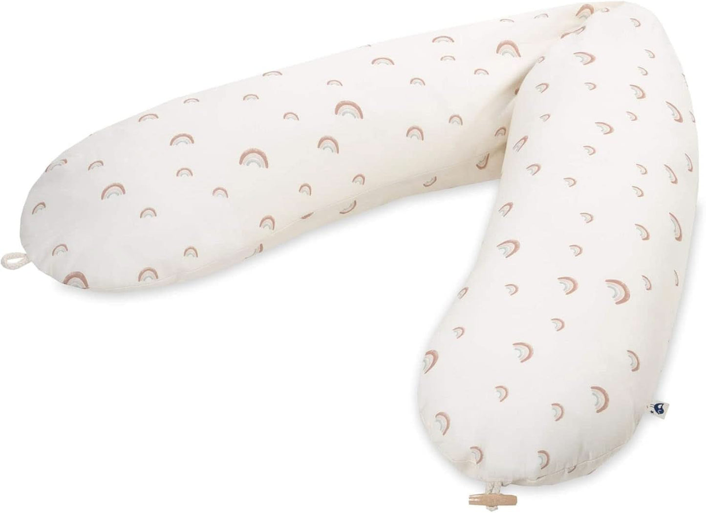 Julius Zöllner Cojín de lactancia ecológico 190 cm, relleno 42 litros Microperlas de Eps, fabricado en Alemania Accesorios Alimentación y Lactancia Baby Naty Shop Rainbow