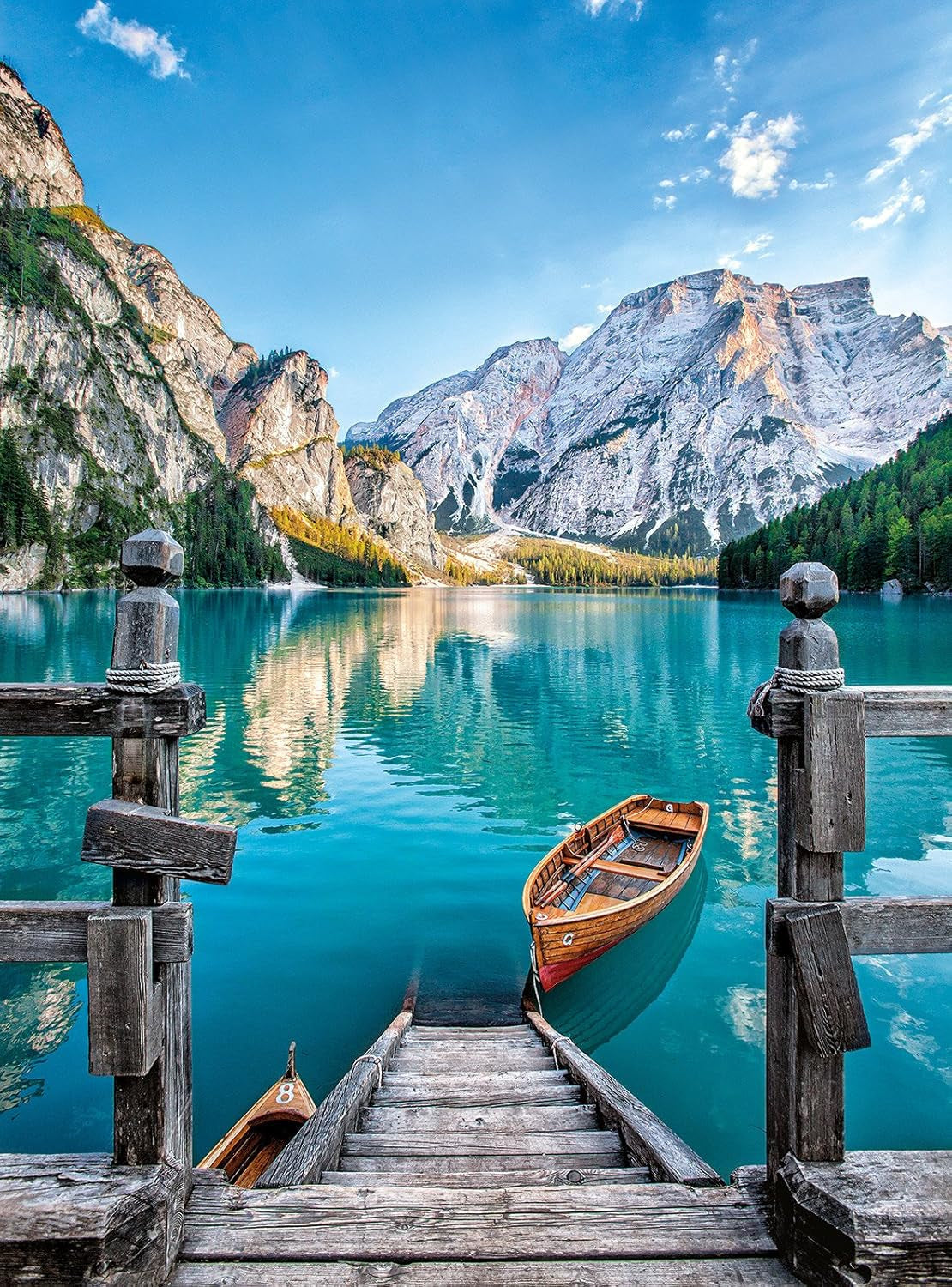 Clementoni 35039 Lago Braies - Puzzle de 500 Piezas a Partir de 9 Años, Puzzle Colorido para Adultos con Colores Atrevidos, Juego de Habilidad para Toda la Familia, Bonita Idea de Regalo Puzzle Naty Shop