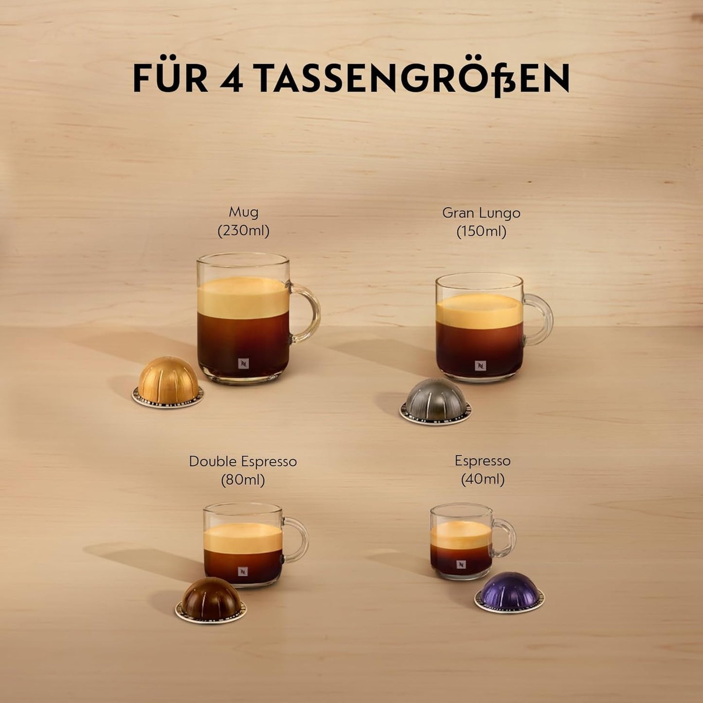 Cafetera espresso con cápsulas Nespresso Krups Vertuo Pop, capacidad: 560 ml, reconocimiento automático de cápsulas, sistema one-touch, 4 tamaños de taza, tiempo de calentamiento reducido, sostenible, Aqua Mint, XN9204