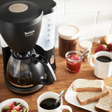 Tefal Cafetera espresso con filtro Includeo, Cafetera espresso extremadamente fácil de usar, Apta para diestros y zurdos, Apertura automática de la tapa, 1,25 L, 10 a 15 tazas, CM533811