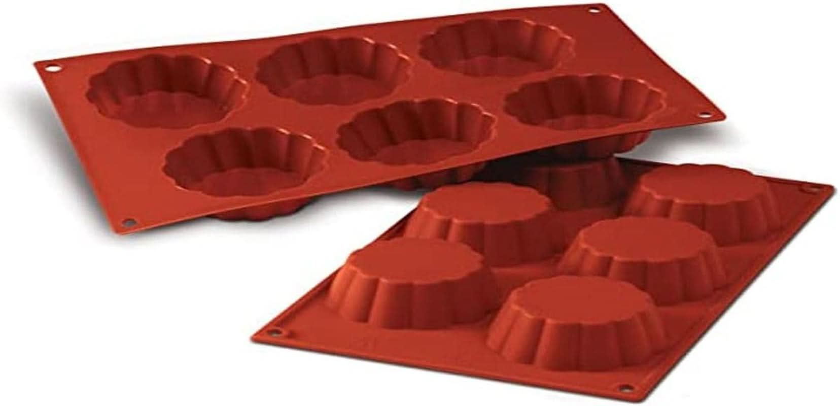 Molde para hornear Silikomart, 20.035.00.0060 SF 035, "SF 035 Briochette Cannellata" Cocina Naty Shop Putin Deep