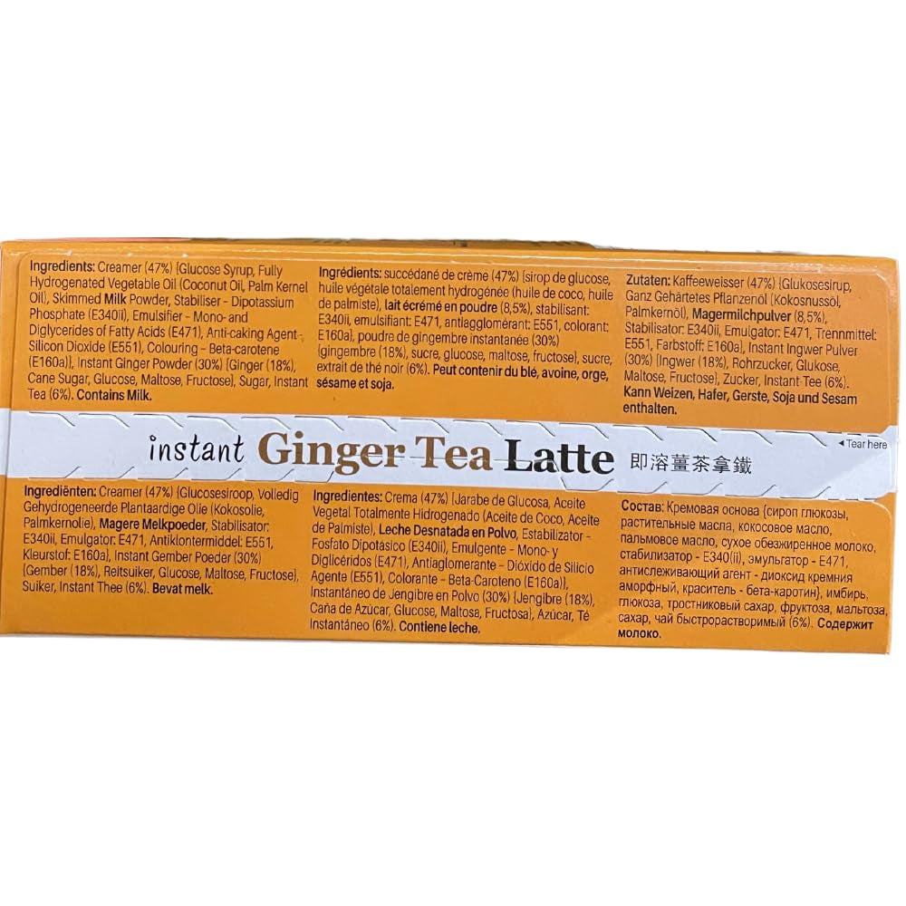 - Té instantáneo con jengibre y leche - (1 X 10 X 25 GR)