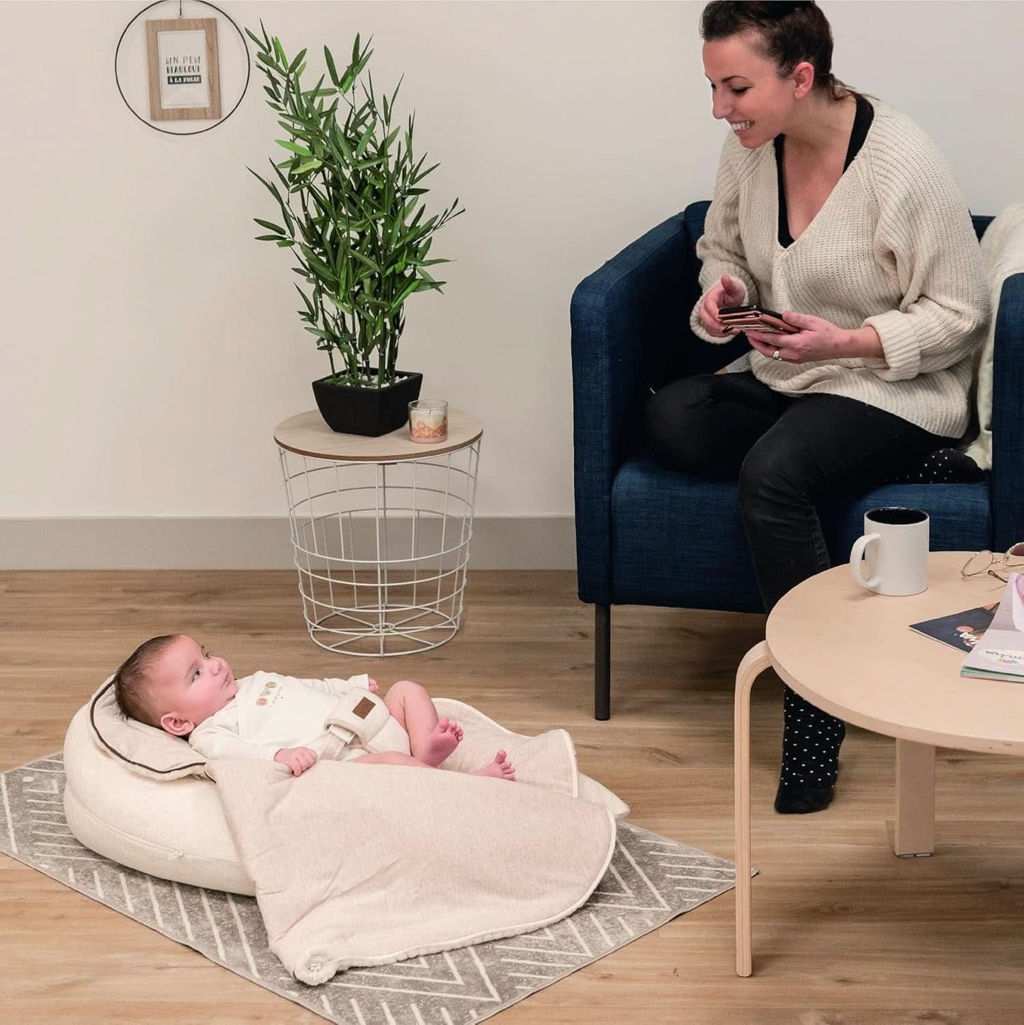 Almohada de lactancia multifuncional, 4 en 1, Soft Nova, beige, almohada individual: 202 cm, sillón, 40 X 75 X 22 cm Accesorios Alimentación y Lactancia Bebe Naty Shop
