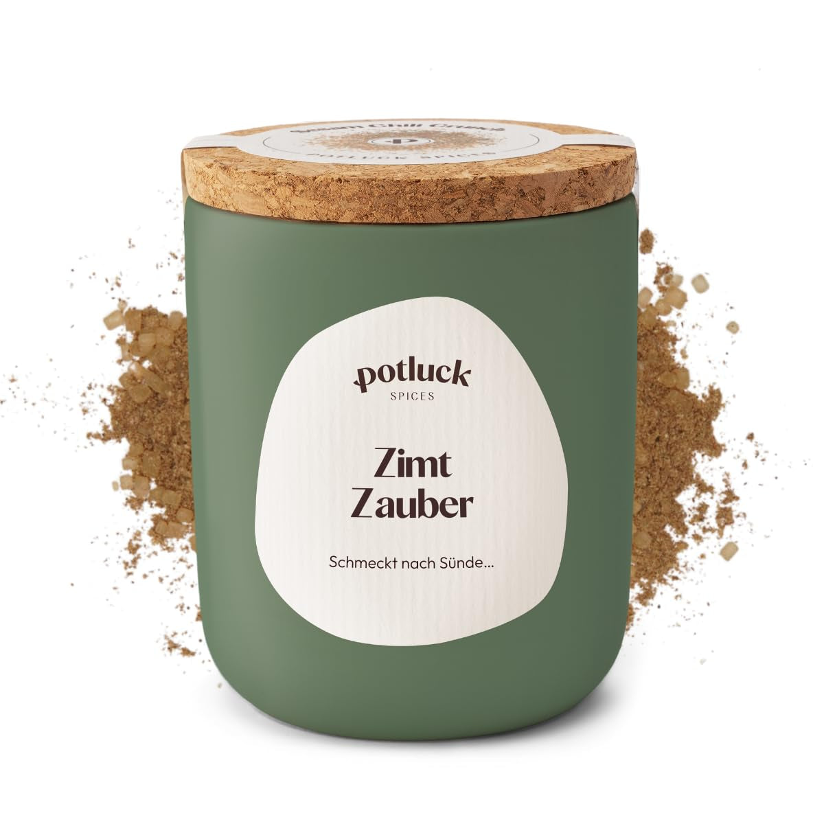 Comida compartida | Zimt Zauber | Würzmischung im Keramiktopf | 90g | Vegano, sin gluten y con ingredientes naturales