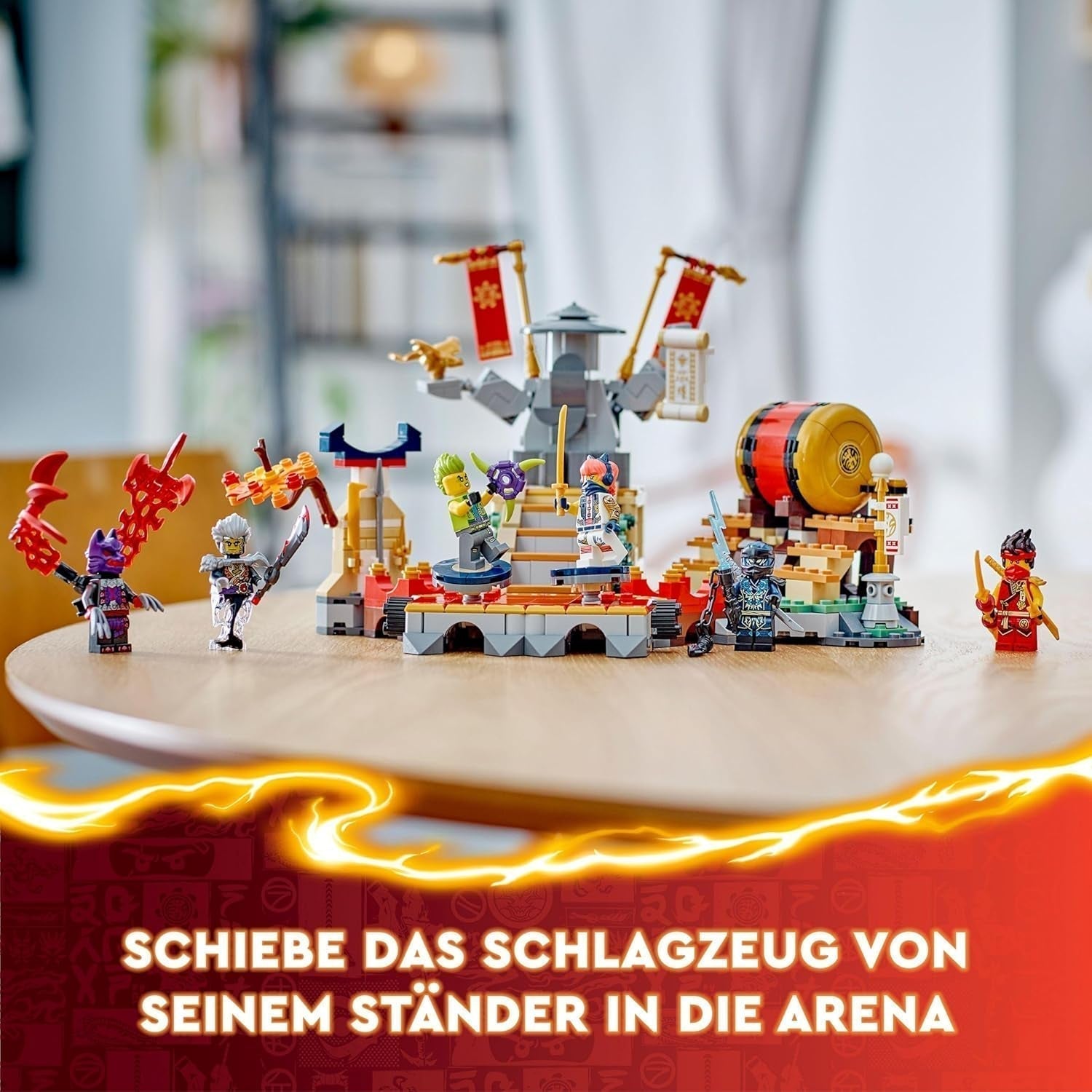LEGO NINJAGO Tournament Arena Adventure Juguete para niños Juego Ninja con colección de 6 minifiguras Set de construcción Regalo de cumpleaños para niños y niñas de 7 años 71818 Juegos de construcción Besuche den LEGO-Store