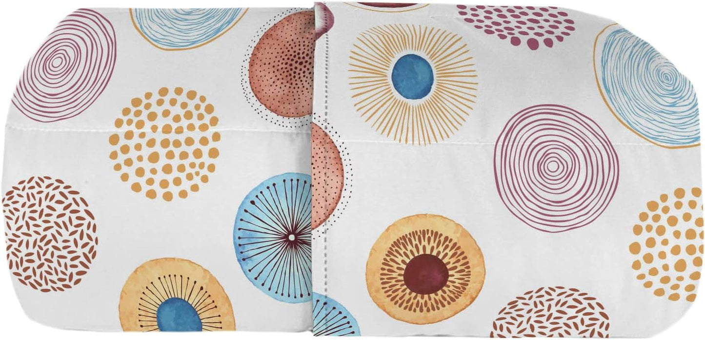 Ropa de Cama Italiana Edredón Básico de Verano, Microfibra Estampada, 250X240Cm, Círculo Edredones y Edredones Naty Shop