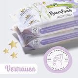 Millis Bamboo Baby Toallitas húmedas sensibles para la delicada piel del bebé - 5 x 60 piezas - Limpieza natural, suave y sostenible - Toallitas húmedas biodegradables, sin plástico y sin alcohol