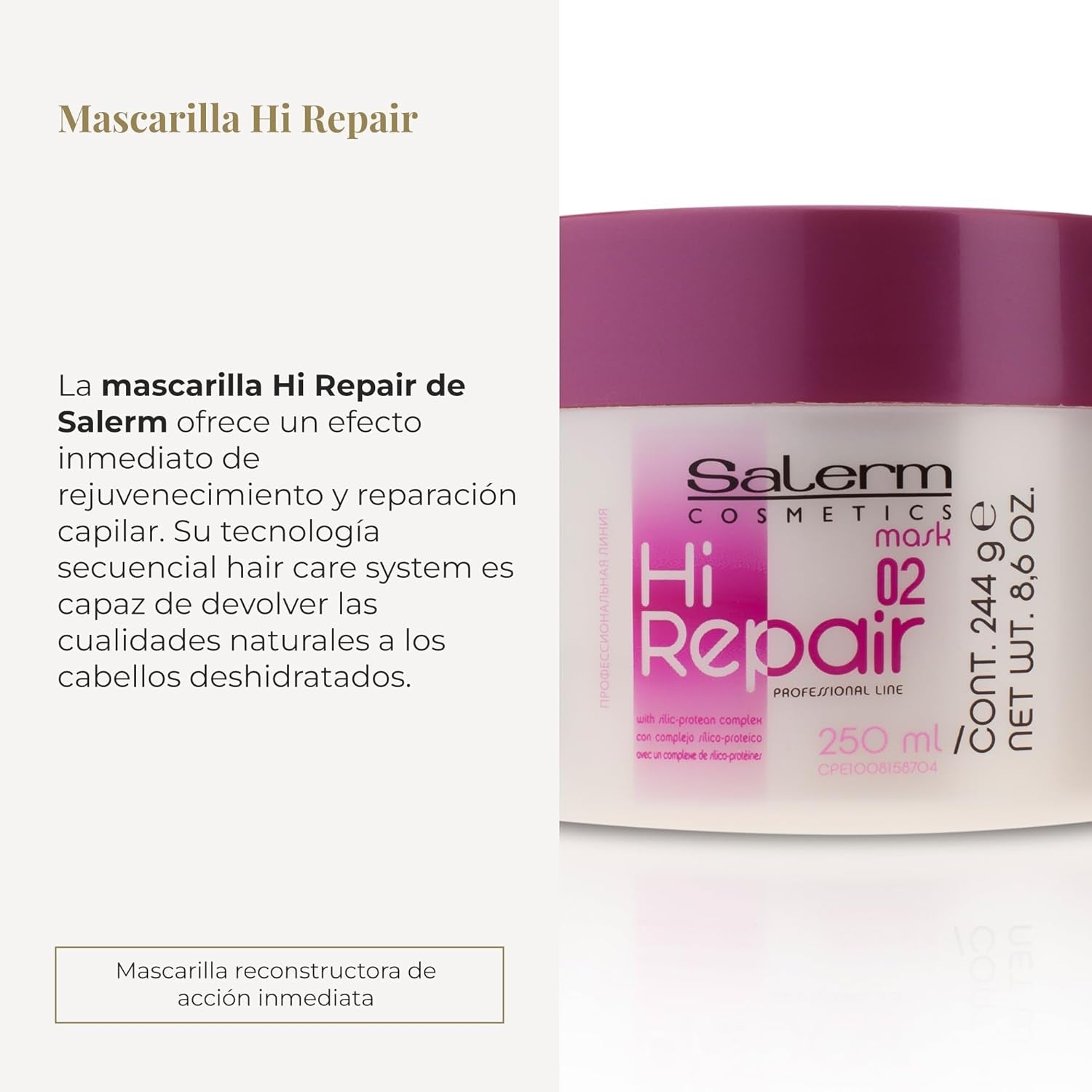 Hi Repair Mask 02 250 ml Naty Shop mascarilla capilar