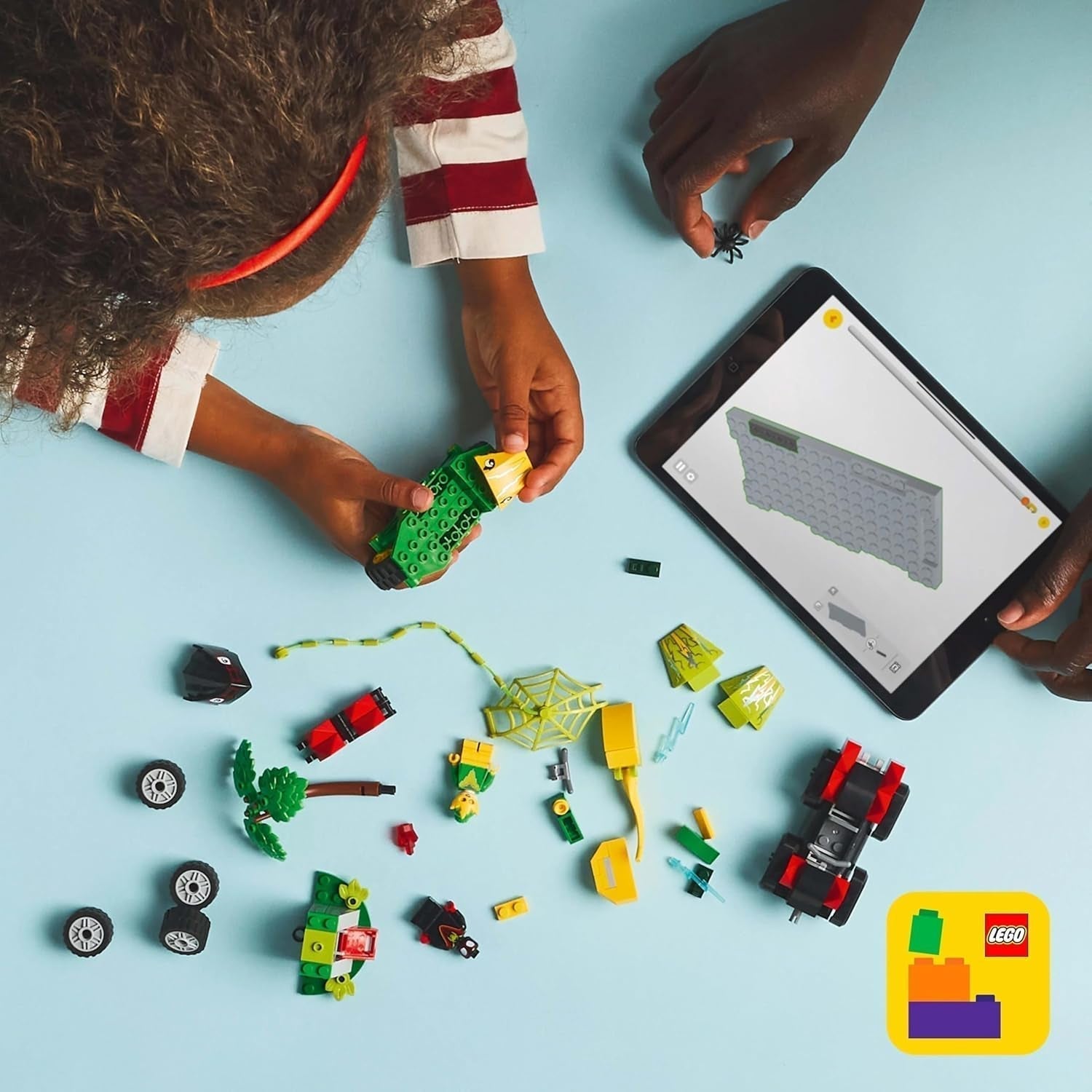 LEGO Marvel Diversión de acción con giros y electro en sus Dino Speedsters, Coche de superhéroes para construir para niños y niñas a partir de 4 años, Set de héroe con coche de juguete, Spidey y sus súper amigos 11198 Juegos de construcción Beuche den LEGO-Store